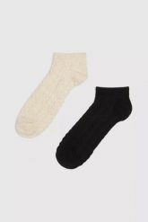 Skarpetki damskie 2-pack dwukolorowe. Skarpetki MOODO, bez wzorów. W wyprzedaży za 15.99 zł.