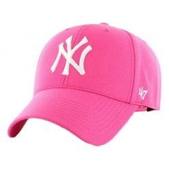Czapka z daszkiem 47 Brand MLB New York Yankees Różowa B-MVPSP17WBP-MA. Czerwone czapki z daszkiem 47 Brand, na wiosnę, bez wzorów. Za 99.99 zł.