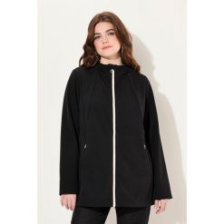 Damskie Kurtka softshell HYPRAR wodoodporna dwukierunkowy zamek odpinany kaptur. Czarne kurtki przejściowe sportowe Ulla Popken, plus size, bez wzorów, z elastanu, bez kaptura, trekkingowe. Za 584.99 zł.