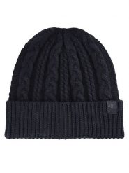 4F Czapka 4FWAW24ACAPF457 Czarny. Czarne czapki zimowe 4f, bez wzorów, z materiału. Za 59.99 zł.