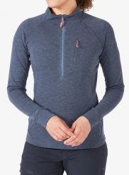 Bluza damska bez kaptura Rab Nexus Pull On. Niebieskie bluzy RAB, l, bez wzorów, z materiału, bez ramiączek, bez kaptura. Za 346.49 zł.