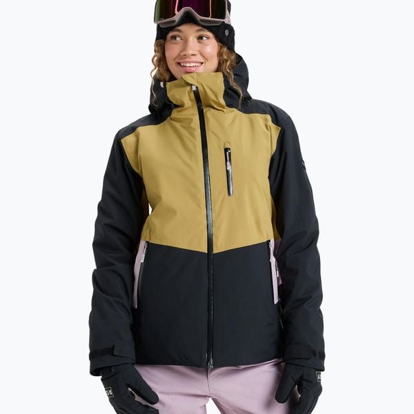 Kurtka snowboardowa damska ROXY Stormdash. Czarne kurtki narciarskie Roxy, na zimę, l, bez wzorów, z materiału, bez kaptura, snowboardowy. Za 829.99 zł.