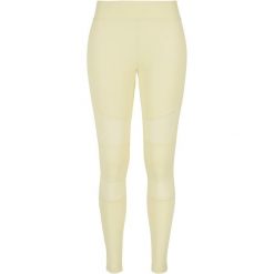Legginsy damskie Urban Classics Tech Mesh GT. Żółte legginsy Urban Classics, bez wzorów, z meshu, sportowe. Za 160.00 zł.
