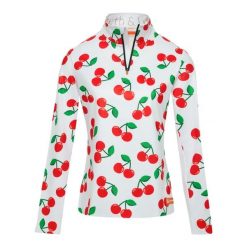 Bluza narciarska Damska Gareth & Lucas The One Hundred and Nine. Białe bluzy bez kaptura GARETH & LUCAS, na zimę, bez wzorów, z elastanu, bez kaptura, narciarskie. Za 229.99 zł.