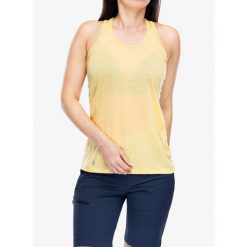 Top damski Smartwool Active Ultralite Racerback Tank. Żółte topy Smartwool, bez wzorów, bez kołnierzyka, bez ramiączek. Za 146.99 zł.