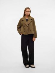 Vero Moda Kurtka przejściowa w kolorze khaki rozmiar: L. Brązowe kurtki Vero Moda, l, bez wzorów, bez kaptura. Za 120.93 zł.