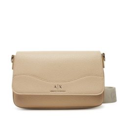 Torebka Armani Exchange. Brązowe listonoszki Armani Exchange, bez wzorów, bez dodatków. Za 589.99 zł.