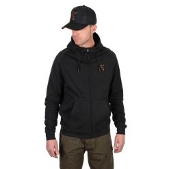Bluza Wędkarska Z Kapturem Fox Collection Lw Hoody Black/Orange. Czarne bluzy FOX, xl, bez wzorów, sportowe, bez ramiączek, z kapturem. Za 269.50 zł.