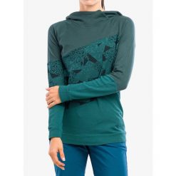 Bluza z kapturem damska E9 Aida. Zielone bluzy E9, xs, bez wzorów, casualowe, bez ramiączek, z kapturem. Za 293.99 zł.