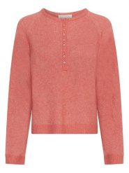 MOSS COPENHAGEN Sweter w kolorze pomarańczowo-jasnoróżowym rozmiar: S/M. Pomarańczowe swetry Moss Copenhagen, m, bez wzorów, bez ramiączek. Za 189.95 zł.