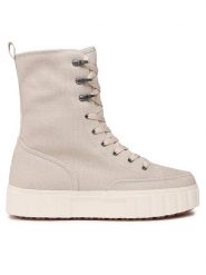 Fila Botki Sandblast High Wmn FFW0186.70003 Beżowy. Brązowe botki Fila, bez wzorów, z materiału, bez obcasa, na płaskiej podeszwie, bez zapięcia. Za 239.99 zł.
