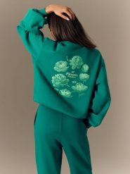 4F Bluza dresowa loose bez kaptura damska - zielona S. Zielone bluzy 4f, s, bez wzorów, z dresówki, bez kaptura. Za 169.99 zł.