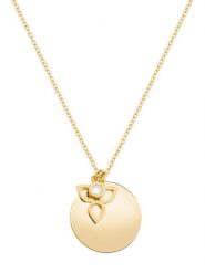 Tamaris Naszyjnik z zawieszką - dł. 45 cm rozmiar: onesize. Żółte naszyjniki Tamaris, z materiału, ze stali. Za 130.99 zł.