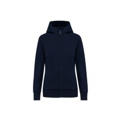 Bluza damska z kapturem Kariban Premium. Niebieskie bluzy KARIBAN, s, bez wzorów, z bawełny, z kapturem. Za 245.00 zł.