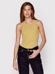 Samsøe Samsøe Top Alexo F00001111 Brązowy Slim Fit. Brązowe topy Samsøe & Samsøe, s, bez wzorów, z bawełny, bez kołnierzyka, bez ramiączek. Za 179.99 zł.