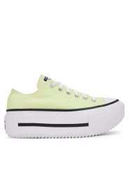 Converse Trampki Chuck Taylor All Star Lift Double Stack Platform A16283C Żółty. Żółte trampki Converse, bez wzorów, z materiału, retro, bez zapięcia. Za 419.99 zł.