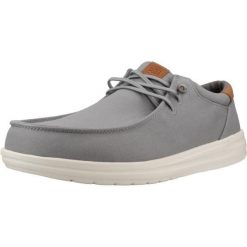 Buty HEY DUDE PAUL CANVAS Szary. Szare buty trekkingowe Hey dude, bez wzorów, z tkaniny, bez zapięcia, trekkingowe. Za 278.99 zł.