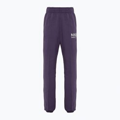 Spodnie damskie Nike Sportswear Fleece. Fioletowe spodnie dresowe Nike, bez wzorów, z dresówki. Za 259.99 zł.