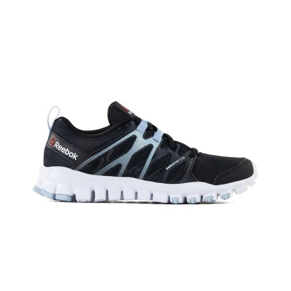 Buty na trening damskie REEBOK REALFLEX TRAIN 4.0 sportowe. Czarne buty treningowe Reebok, bez wzorów, bez zapięcia, na fitness i siłownię. Za 228.00 zł.