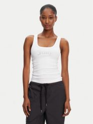 Juicy Couture Top Racer JCWLV125305 Różowy Slim Fit. Czerwone topy Juicy Couture, xxs, bez wzorów, z bawełny, bez kołnierzyka, bez ramiączek. Za 99.99 zł.