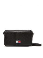 Tommy Jeans Torebka Tjw Must Flap Crossover AW0AW17553 Czarny. Czarne listonoszki Tommy Jeans, bez wzorów, z jeansu, bez dodatków. Za 389.99 zł.