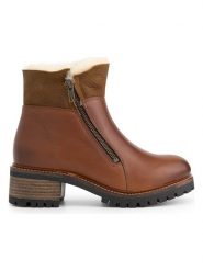 Mysa Skórzane botki "Leliana" w kolorze jasnobrązowym rozmiar: 38. Brązowe botki mysa, bez wzorów, z materiału, eleganckie, bez obcasa, bez zapięcia. Za 262.91 zł.