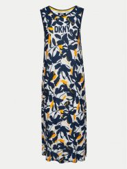 DKNY Koszula nocna YI60014 Granatowy Regular Fit. Niebieskie koszule nocne DKNY, l, bez wzorów, z wiskozy, bez ramiączek. Za 219.99 zł.