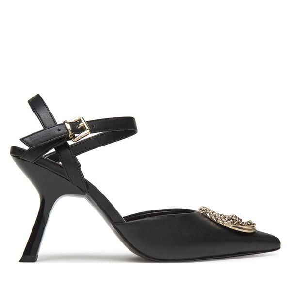 Szpilki Just Cavalli. Czarne szpilki Just Cavalli, bez wzorów, bez obcasa, na szpilce, bez zapięcia. Za 579.99 zł.