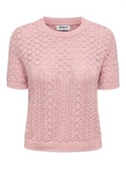 ONLY Sweter w kolorze jasnoróżowym rozmiar: XS. Różowe swetry ONLY, xs, bez wzorów, z bawełny, bez ramiączek. Za 57.33 zł.