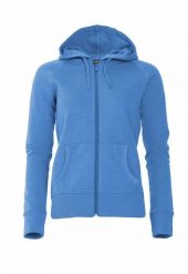 Clique Loris Women bluza damska z kapturem i suwakiem ze slub cotton – polar. Niebieskie bluzy z kapturem CLIQUE, s, bez wzorów, z polaru, z kapturem. Za 162.26 zł.