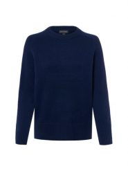 Franco Callegari Sweter z dzianiny merino Kobiety drobna dzianina niebieski, XXL. Niebieskie swetry Franco Callegari, xxl, bez wzorów, z dzianiny, bez ramiączek. Za 349.95 zł.