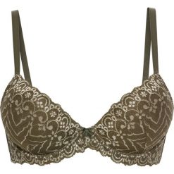 Biustonosz usztywniany bonprix oliwkowy. Biustonosze marki bonprix. Za 24.99 zł.