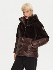 Blauer Kurtka puchowa 24WBLDC02290 Brązowy Regular Fit. Brązowe kurtki Blauer, xs, bez wzorów, z puchu, bez kaptura. Za 739.99 zł.