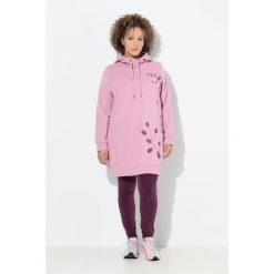 Damskie Bluza z kapturem oversize motyw z trawą kieszenie długi rękaw. Czerwone bluzy z kapturem Ulla Popken, plus size, bez wzorów, z bawełny, z kapturem. Za 279.99 zł.