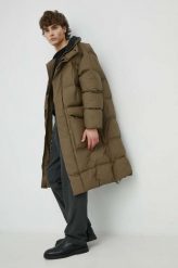 Rains kurtka 15020 block puffer coat kolor brązowy zimowa. Brązowe kurtki Rains, na zimę, l, bez wzorów, bez kaptura. W wyprzedaży za 2,199.90 zł.