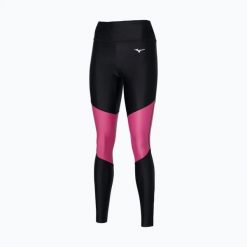 Legginsy damskie do biegania Mizuno Core Long. Czarne legginsy Mizuno, bez wzorów, z elastanu, długie. Za 139.99 zł.