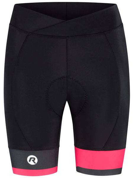 Spodenki rowerowe damskie Rogelli Gara Mostro II z wkładką żelową. Czarne szorty sportowe Rogelli, bez wzorów, z elastanu, na fitness i siłownię. Za 550.00 zł.