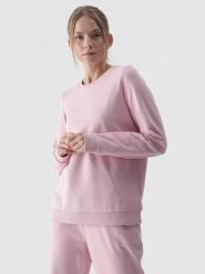 4F Bluza dresowa nierozpinana bez kaptura damska - różowa S. Czerwone bluzy bez kaptura 4f, s, bez wzorów, z bawełny, bez kaptura. W wyprzedaży za 99.99 zł.