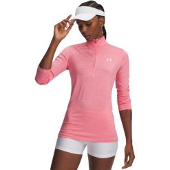 Damska koszulka UA Tech™ Twist ½ Zip 1384225-672 L. Białe t-shirty sportowe Under Armour, l, bez wzorów, z materiału, bez ramiączek, do biegania. Za 218.20 zł.