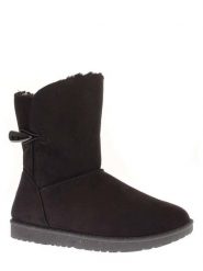 ISLAND BOOT Botki zimowe "Emmy" w kolorze czarnym rozmiar: 38. Czarne botki Island Boot, bez wzorów, z materiału, bez obcasa, bez zapięcia. Za 142.53 zł.