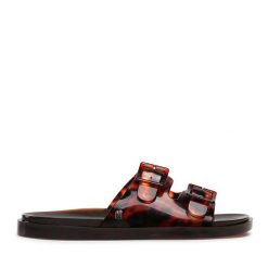 Klapki Melissa. Brązowe klapki Melissa, bez wzorów, bez obcasa, bez zapięcia. Za 329.99 zł.