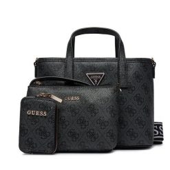 Torebka Guess. Czarne torebki klasyczne Guess, z aplikacjami, klasyczne, bez dodatków. Za 399.99 zł.
