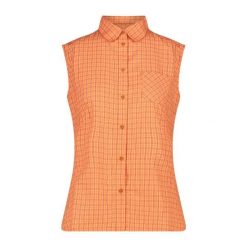 Koszula damska turystyczne CMP 34S5716. Brązowe koszule CMP, s, bez wzorów, sportowe, bez kołnierzyka, bez ramiączek. Za 185.00 zł.