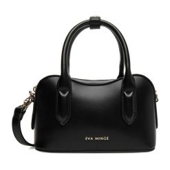 Torebka Eva Minge. Czarne torebki klasyczne Eva Minge, bez wzorów, bez dodatków. Za 199.99 zł.