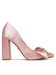 DeeZee Czółenka DF-XLO-10 Różowy. Czerwone czółenka DeeZee, bez wzorów, z materiału, bez obcasa, bez zapięcia. Za 139.99 zł.