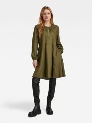 G-Star Sukienka w kolorze khaki rozmiar: M. Brązowe sukienki G-Star, m, bez wzorów, z lyocellu, retro, bez kołnierzyka, bez ramiączek, midi. Za 272.95 zł.