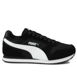 Sneakersy unisex ST MILER PUMA Black White. Białe buty sportowe lifestyle Puma, bez wzorów, z materiału, retro, bez zapięcia. Za 229.00 zł.
