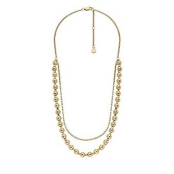 Naszyjnik Fossil. Żółte naszyjniki Fossil, złote. Za 249.99 zł.