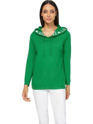 Heine Bluza w kolorze zielonym rozmiar: 48. Zielone bluzy Heine, bez wzorów, z kapturem. Za 87.81 zł.