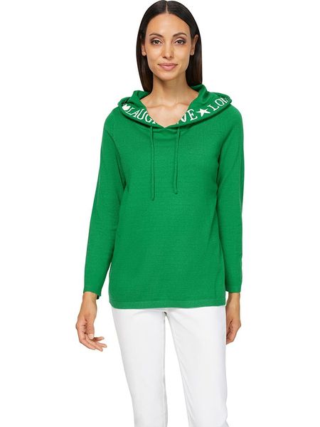 Heine Bluza w kolorze zielonym rozmiar: 48. Zielone bluzy Heine, bez wzorów, z kapturem. Za 87.81 zł.